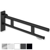 HEWI System 900 - 700mm Hinged Support Rail Duo Design B, w/ TRH & OPT Leg - Choice of Finish